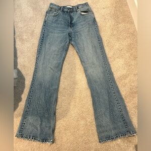 Zara Blue Flare & Wide Leg Jeans